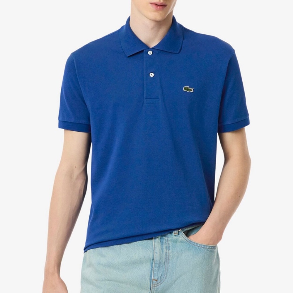 Lacoste Polo Shirt Men's Sport Short Sleeve Cotton Blue Sport  Size 5 / Large US